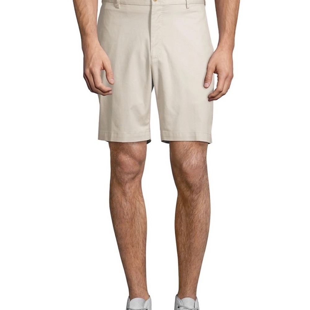 NWT PETER MILLER Cotton Twill Shorts, light gray